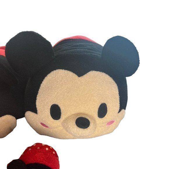 Tsum Tsum Disney Lot Mickey Minnie Mouse Set of 4 Plush Toy 2 Small 2 Large Cute - Picture 4 of 10